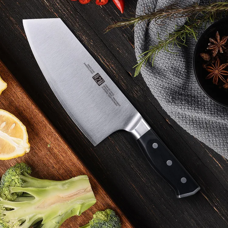 食之禄10硌VG10复合钢通体夹钢菜刀切片刀厨师专用不锈钢厨房刀具