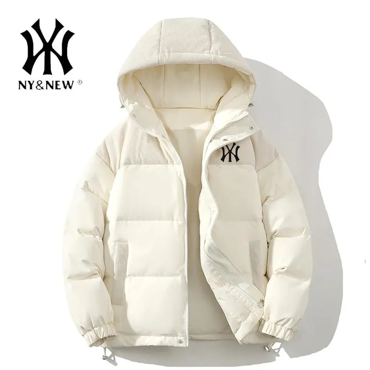 羽绒服女2025冬季新款防风保暖连帽面包服加厚冬装外套男百搭休闲