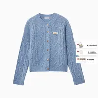 【毛毛专属】茵曼25秋季含绵羊毛毛衣外套通勤休闲宽松软糯针织衫