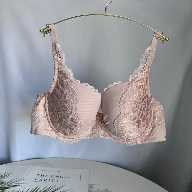 A27 黛**逆龄琥珀性感聚拢收副乳U型美背文胸女16-8856