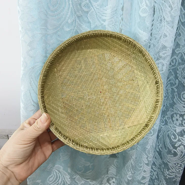 非遗手艺金竹精编小筛子，茶盘筛口径20厘米
