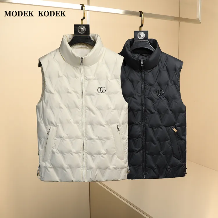 MODEK KODEK秋冬新款男立领保暖马甲高品质潮牌修身时尚百搭坎肩