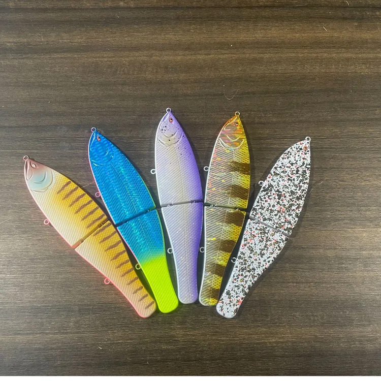 路亚饵大泳饵滑翔饵双节鱼饵假饵加强三本钩鲈鱼狗鱼梭鱼叶子鱼