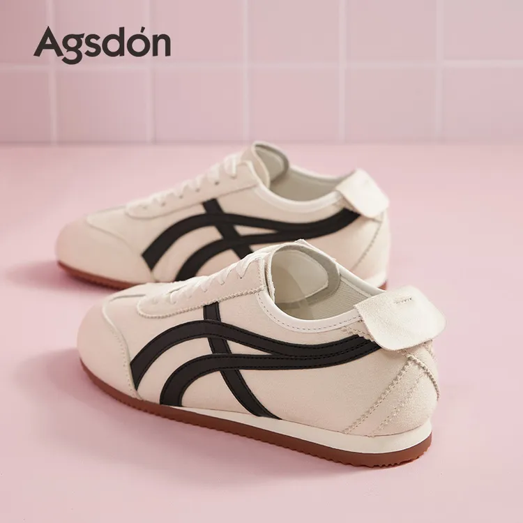 奥古狮登复古德训鞋女款2025秋季新款百搭平底拼色运动休闲板鞋XX