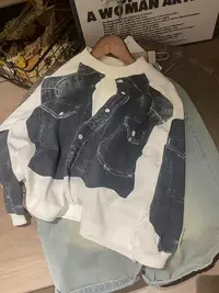 508020 韩版男童女童新款秋款时尚儿童洋气百搭休闲卫衣