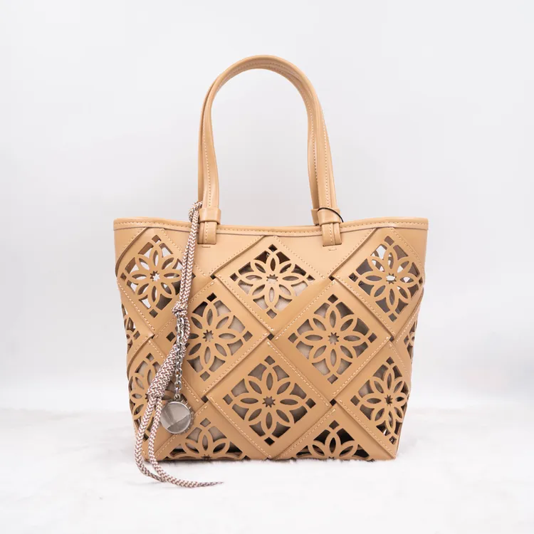 镂空托特包——宝恩时尚新款小众设计高级窗花子母包TL25385-25386