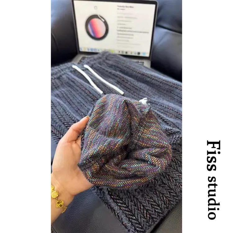 七彩灰灯芯绒卫裤男女款加厚保暖美式慵懒松弛感直筒裤子