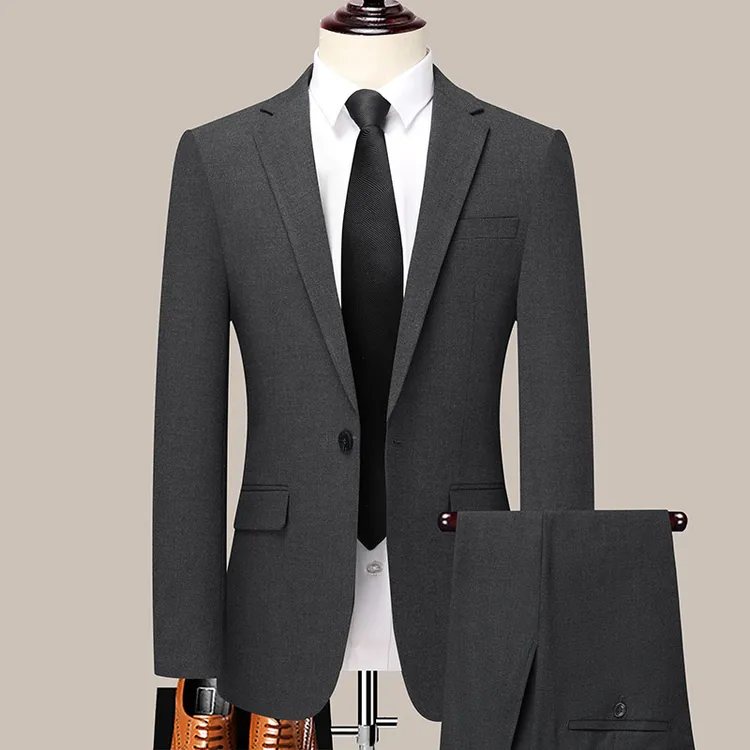 商务休闲西服套装男青年礼服西服套装韩版修身马甲西服套装三件套