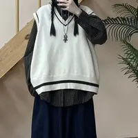 冬季新款休闲百搭套头毛衣马甲25092