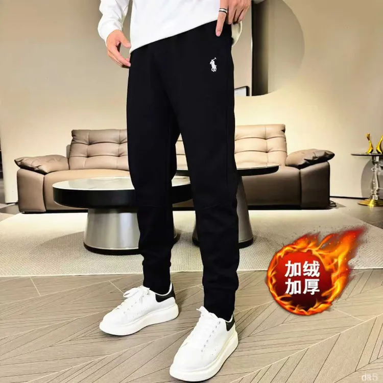 长洋气季子秋宽松潮裤男修身士休闲裤运动裤男潮流休闲裤刺绣轻奢