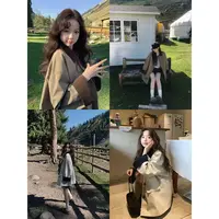 张贝贝 智系美拉德 天丝棉 灯芯绒拼色工装风衣