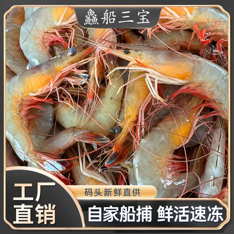 【渔三宝推荐】渤海湾 野生海捕黄虾6斤鲜活 顺丰冷链