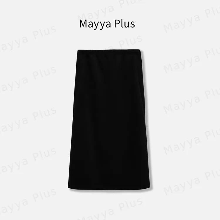 【风格玩家】Mayya Plus麦芽定制气质流光风百搭针织半身裙32537320