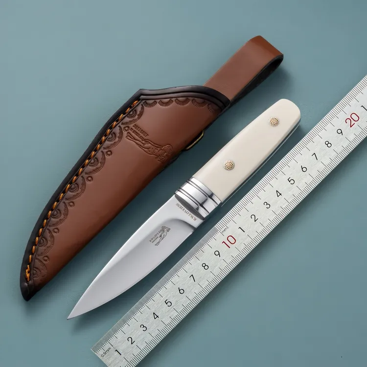 M390新款粉末钢高硬度锋利小直刀野外求生便捷携带手把肉刀贝印美