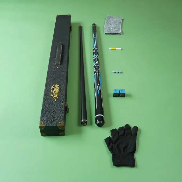 美洲豹蓝剑战神同款黑科技碳素黑八球杆斯诺克九球1/2手工台球杆