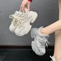 厚底老爹鞋女2025秋季新款圆头厚底舒适百搭休闲运动66-10
