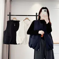 卡洛町大码女装120-200斤秋季新款休闲百搭显瘦纯色棉马夹2507