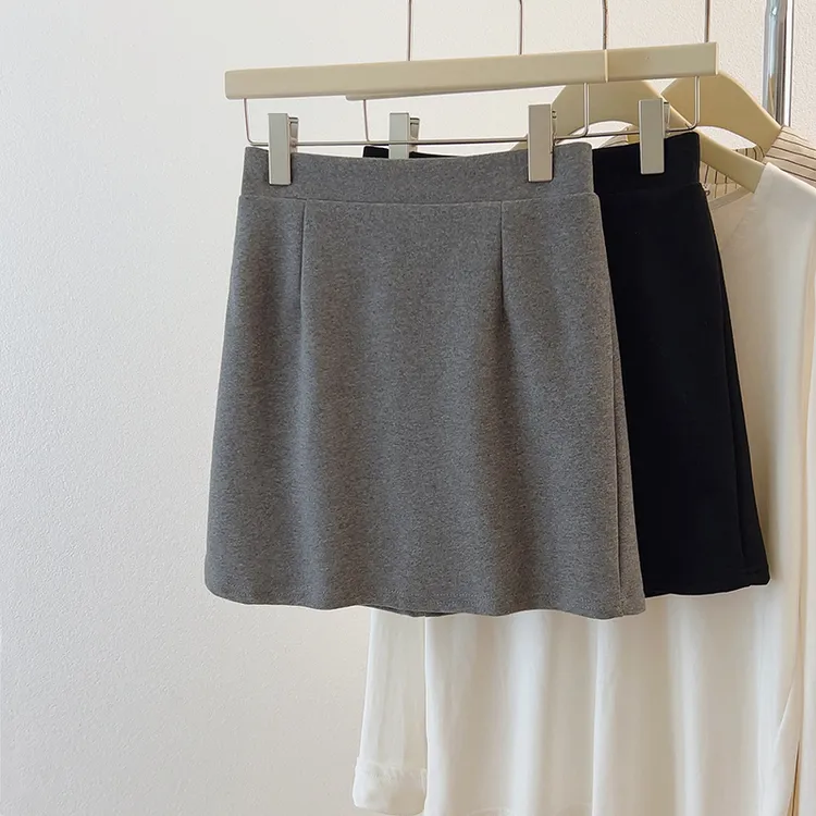 大码胖MM高腰显瘦A字裙夏季新款韩版基础款显瘦防走光半身裙