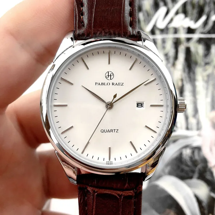 男士商务简约休闲石英表商务防水日历男腕表