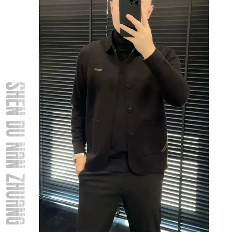 SHEN&DU男装｜秋季时尚百搭毛开开衫外套2513