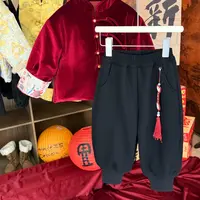 【大小卷】儿童冬季加绒加厚年款束脚裤-77187