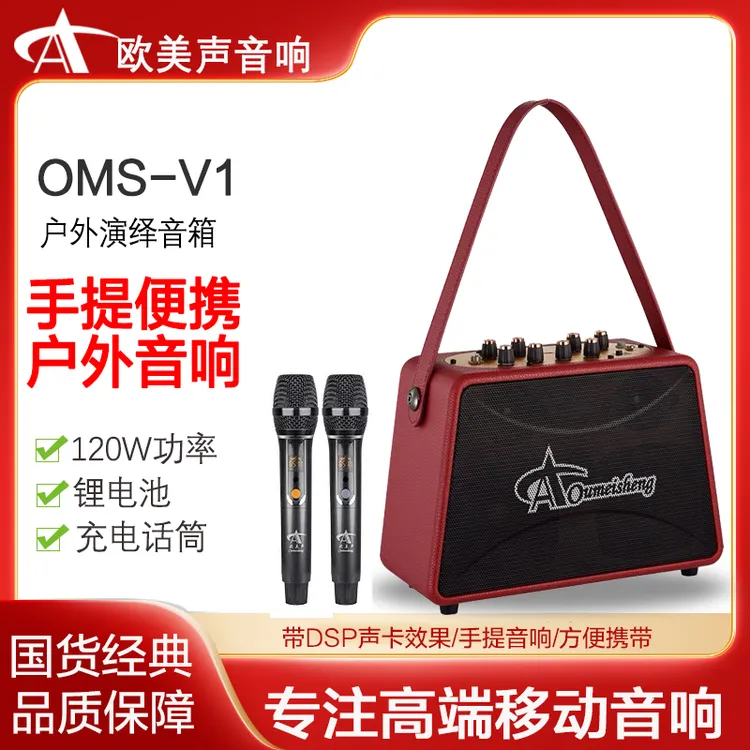 欧美声音响V1户外直播专用广场乐器手提便携式蓝牙专业便携小音箱