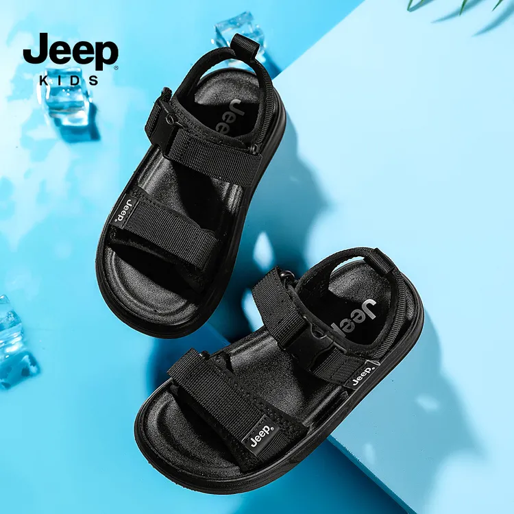 Jeep吉普男童凉鞋5-16岁玩水运动沙滩鞋2025夏季新款中大童溯溪鞋