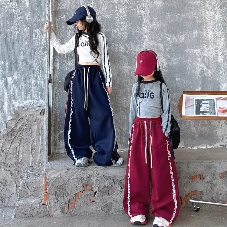 女童爵士舞服秋季2025韩国女团网红洋气露肚脐街舞T台走秀表演服