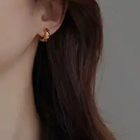 合金耳饰 8769号36354##时尚简约菱形设计质感耳环（预）