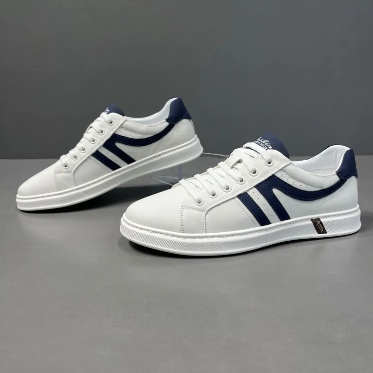 新款男鞋潮牌真皮休闲德训小白鞋男士运动鞋小众低帮板鞋鞋子男款