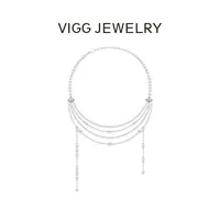 VIGG 铜合金仿珍珠项链 珠光鸢尾项链 轻奢小众设计百搭