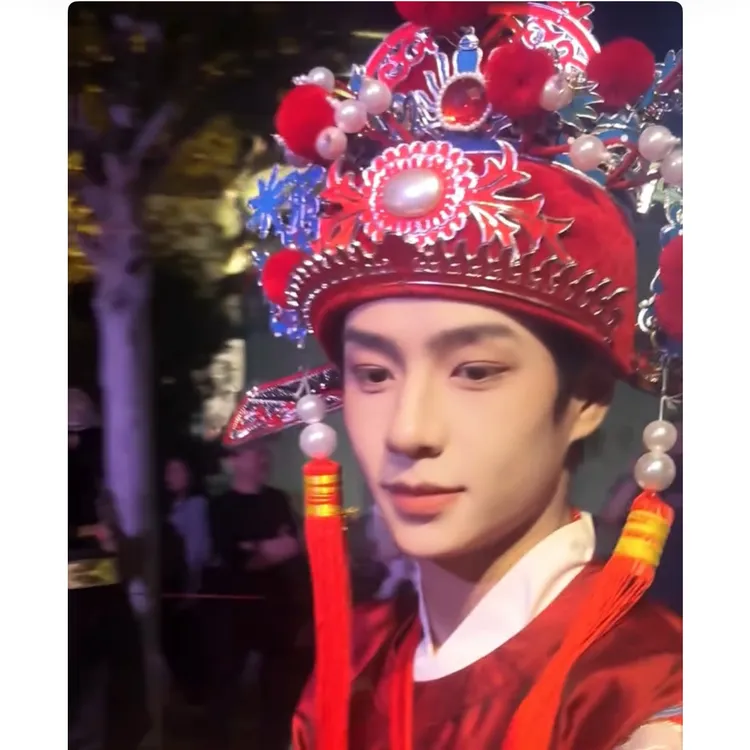 女驸马套戏曲盔帽状元帽驸马套女驸马点绸黑乌纱舞台装