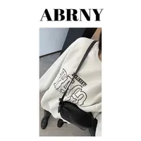 许小黑【鲜活趋势】oversize秋冬新款百搭美式宽松字母卫衣0279