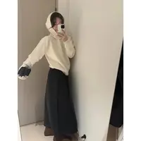 【纯色连帽毛衣】百搭韩系毛衣