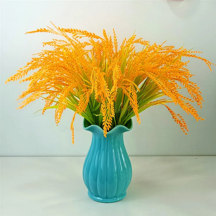 仿真稻谷麦穗水稻假花塑料花拍摄舞蹈道具客厅落地商场装饰摆放花