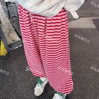 《韩国正品》NO退/条纹休闲裤/0078/