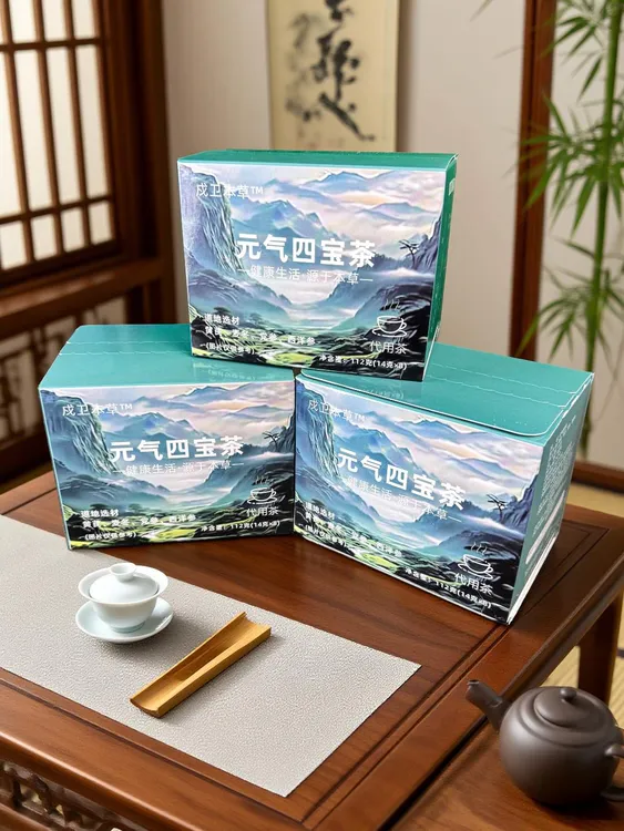 元气四宝茶 黄芪 党参 麦冬 西洋参泡水组合茶  独立包装携带方便