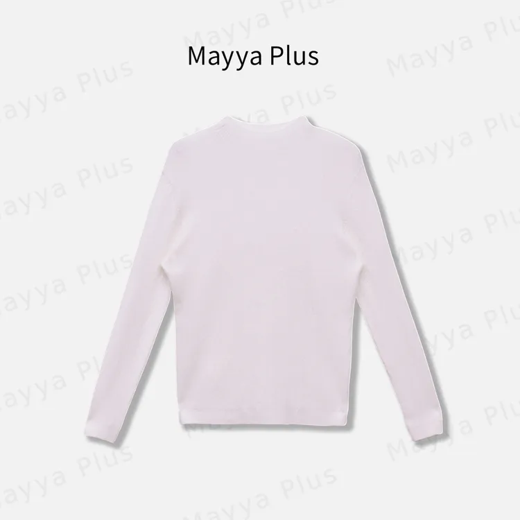 【必备衫】Mayya Plus麦芽定制气质显瘦流光风针织上衣32537571
