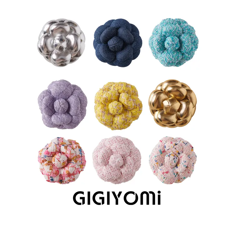 【谭聪噜噜噜噜专属】GIGIYOMi 韩国气质高端小香风山茶花胸花胸针发夹