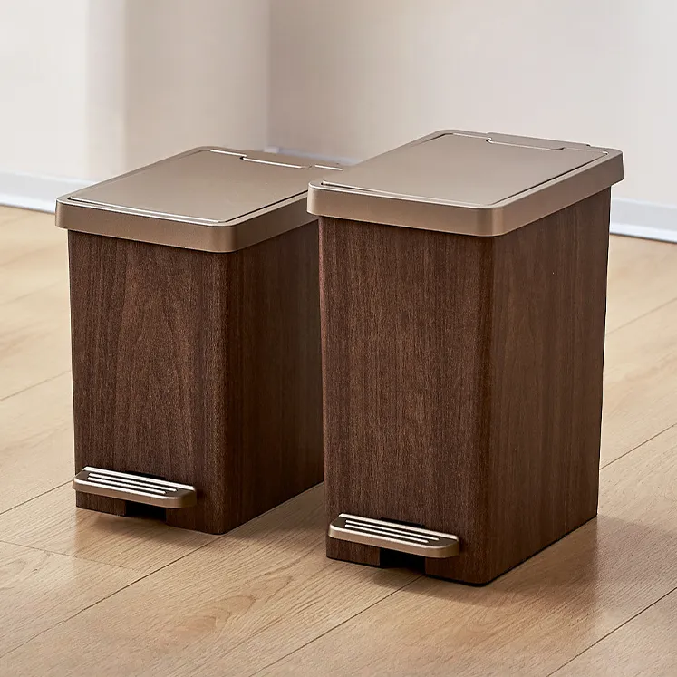 垃圾桶家用高端按压防摔卫生间厨房厕所大容量双开脚踏垃圾筒