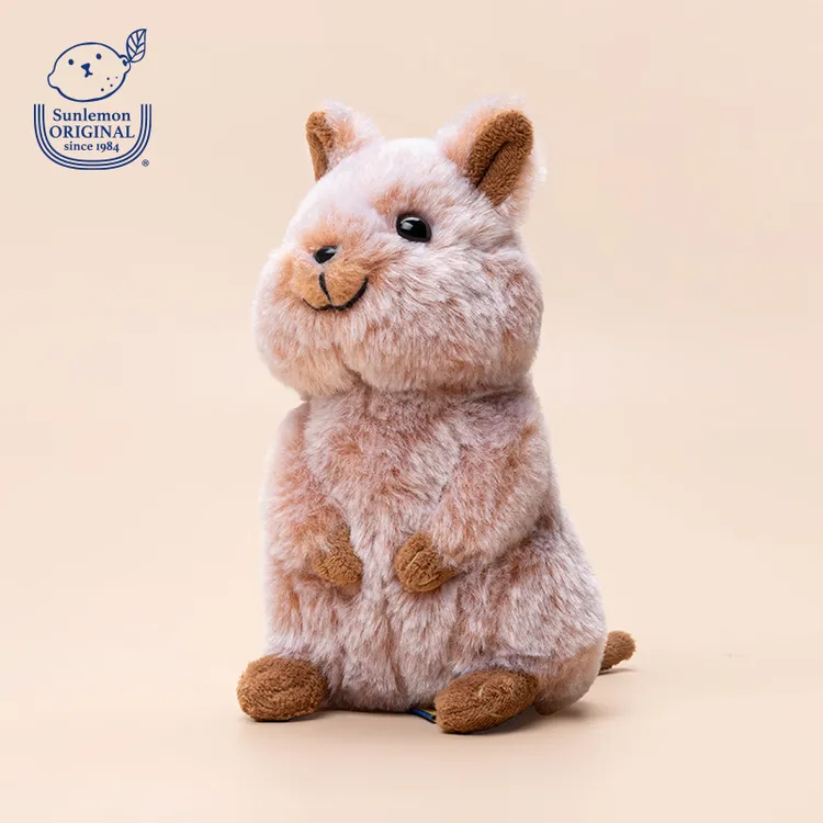 sunlemonoriginal短尾矮袋鼠娃娃毛绒玩具旅行公仔玩偶品质礼物