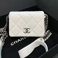 99新 Chanel/香奈儿 多多奢品/香奈儿22p新款瀑布链条包/98新包展