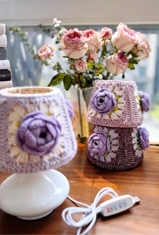 DIY编织复古小台灯USB接口三色灯