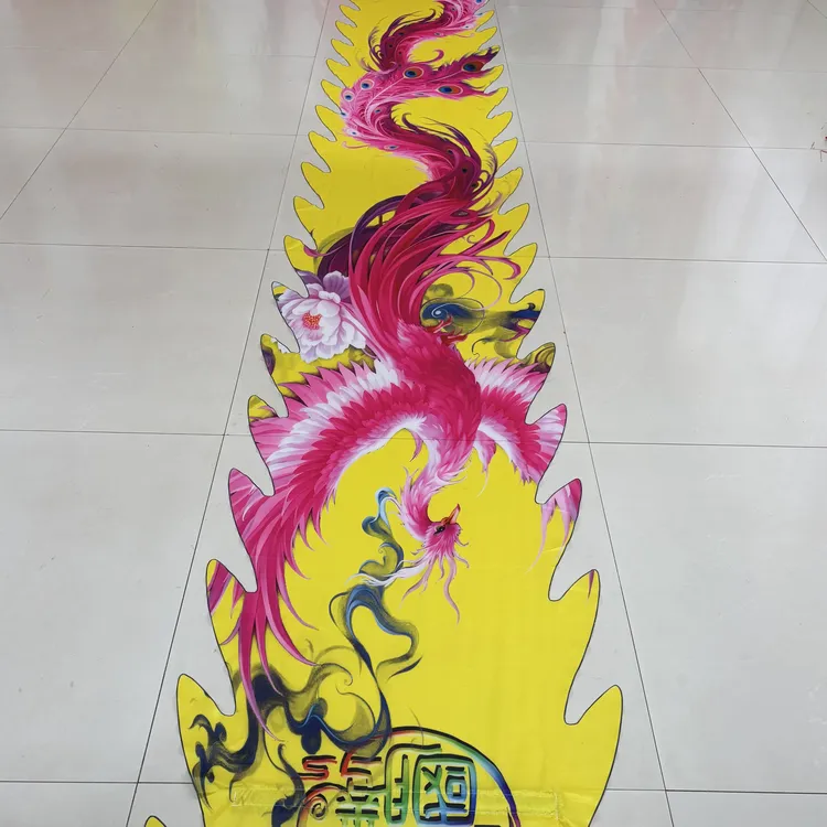 国腾新款娇翎凤精美彩绸彩带优质一体无拼接可水洗单独龙衣