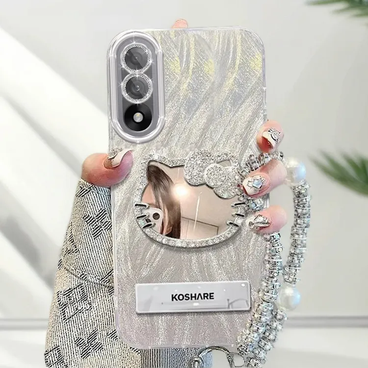 带镜头膜一加Ace5至尊版手机壳KT猫镜子1+Ace5至尊全包软壳羽纱新