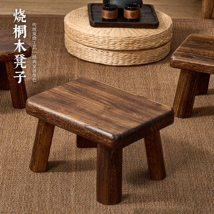 实木小矮凳板凳耐用儿童客厅木凳茶几家用卧室方凳换鞋凳子小木凳