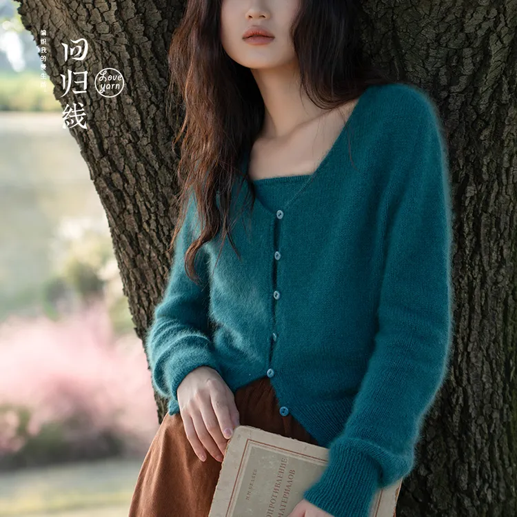 回归线【嫣暖】70%特种毛线30%桑蚕丝diy手工细腻柔软亲肤手编线