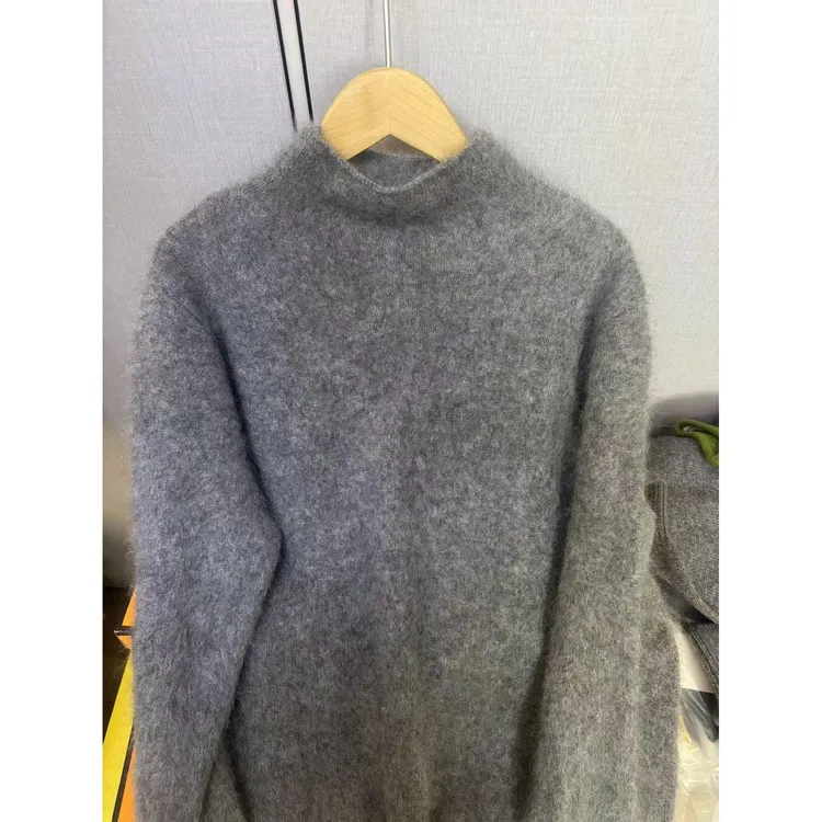 《云雾 14792》 全毛  新款中领百搭显瘦打底针织毛衣女