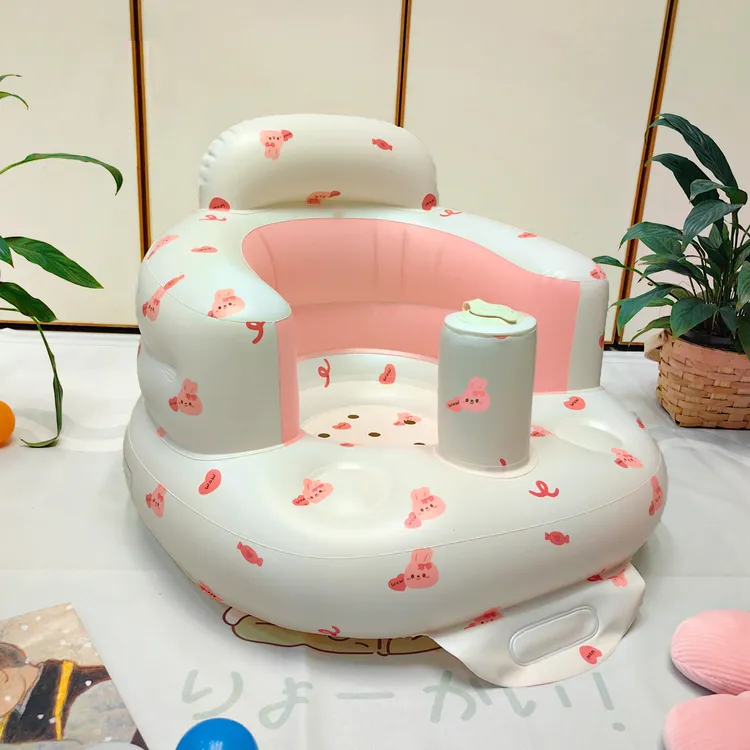 婴儿学坐椅宝宝坐立着练习学坐神器不伤脊柱防摔训练座椅充气沙发