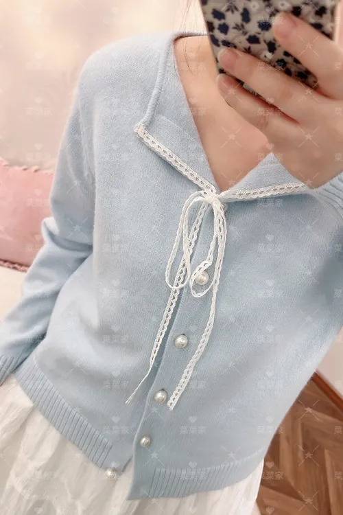 【菜菜家】2025秋冬韩系甜美软糯开衫毛衣大码女装CCC11620